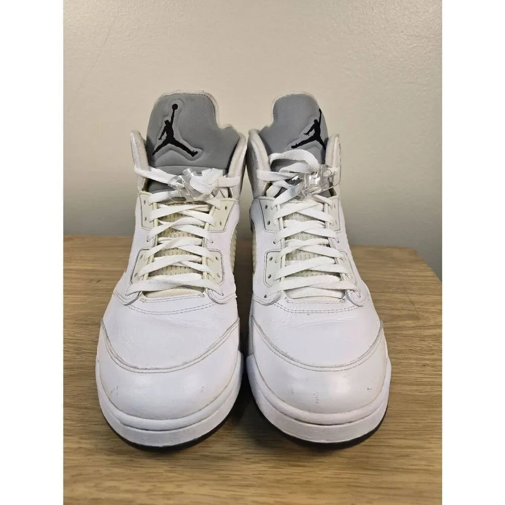 Size 13 - Air Jordan 5 Retro 2015 White Metallic